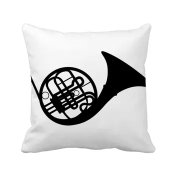 

Horn Classical Beatiful Music Crazy Throw Pillow Square Cover