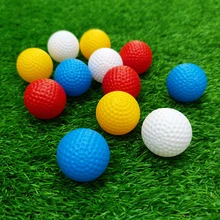 12Pcs Hollow Plastic Golf Balls Practice Backyard Training Supplies For Kids