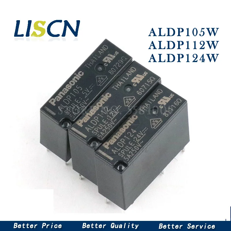 Реле ALDP105 ALDP112 ALDP124 ALDP105W ALDP112W ALDP124W 5 В 12 24 постоянного тока 5A 250V DIP4 Новый и
