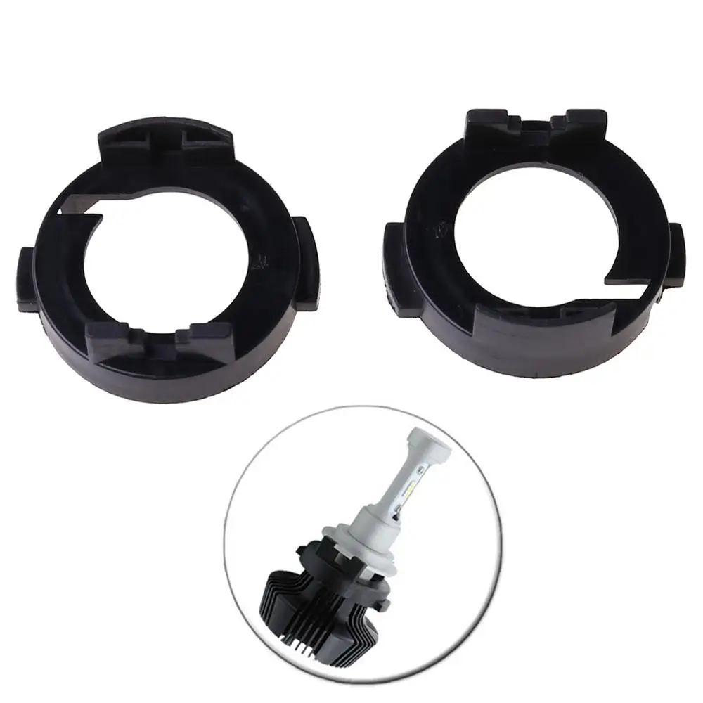 H7 LED Headlight Adapter Holder Retainer Socket LED Bulb Base 2x For Kia Forte Koup 2014-Rio 2012-For headlight holder led lamp bulb base led headlight light holder led lamp bulb light bulb socket socket connector plug adapter