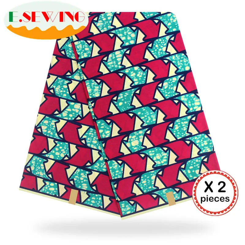 Африканская восковая ткань с принтом Анкара для шитья Анкара африканская ткань 12 ярдов нигерийская хлопковая ткань Гана для платья 81024