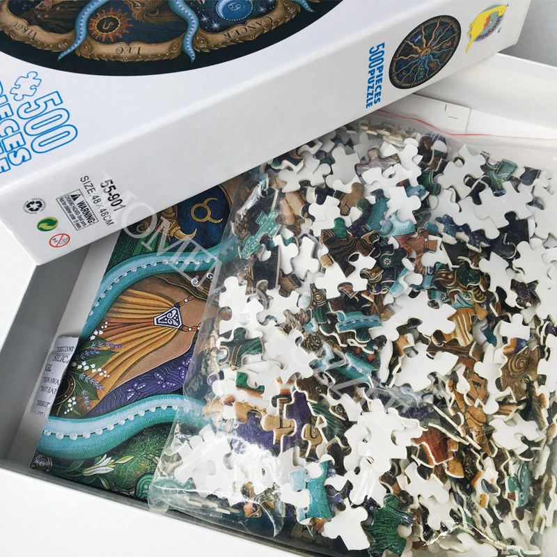 MOMEMO игрушки-головоломки зодиака 500 штук бумажные Пазлы для взрослых детские образовательные головоломки подарки влюбленным DIY украшения дома