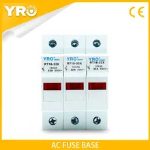 AC 1PC 3P Fuse Base 690V 32A With LED light Matching Fuse 10x38MM R015 only Fuse Base RT18-32X