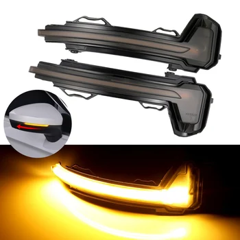 

2x Dynamic Blinker Turn Signal Car LED Light For VW Volkswagen Tiguan MK2 II R 5N 2017 2018 2019 Side Rearview Mirror Lamp Bulb