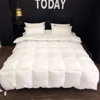 

100% Goose Down Comforters Duvet Luxury Winter Hotel Quilt Blanket Feather Bed Soft Winter Quilted Quilt Blanket Cover Comforter