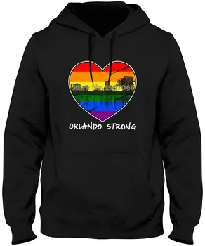 

Men Adult Slim Fit S-xxl Orlando Strong Florida Skyline Gay Pride Lgbt Hoodies & Sweatshirts