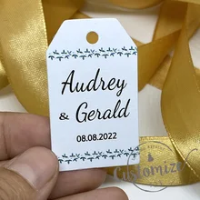 100 Pcs/ Set Personalised Gift Tags, Gift Tags, Handwritten Kraft Wedding Favour Label Custom - Party & Holiday Diy Decorations - AliExpress
