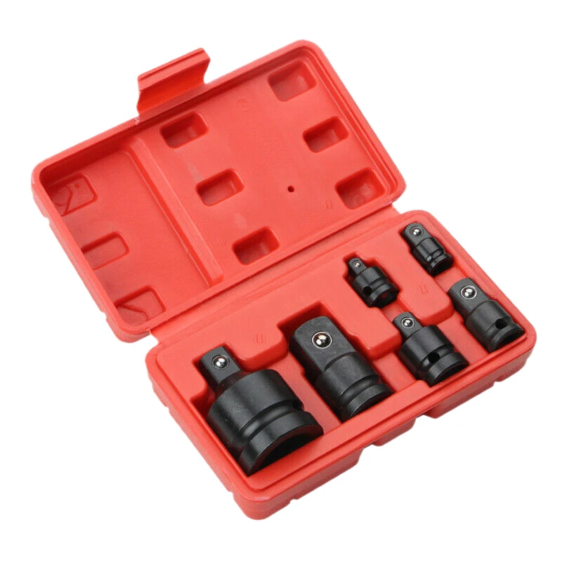 6PCS Impact Reducer & Sleeve Adapter Socket Wrench 1/4 1/2 3/8 3/4 Drive Air Ratchet Breaker Spanner Set | Дом и сад