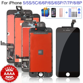 Grade AAAA+++ for iPhone 6 6S 6P 6SP 7 7P 8 8Plus LCD with Perfect 3D Touch Screen Digitizer Assembly for iPhone 5S 5 5C Screen 1