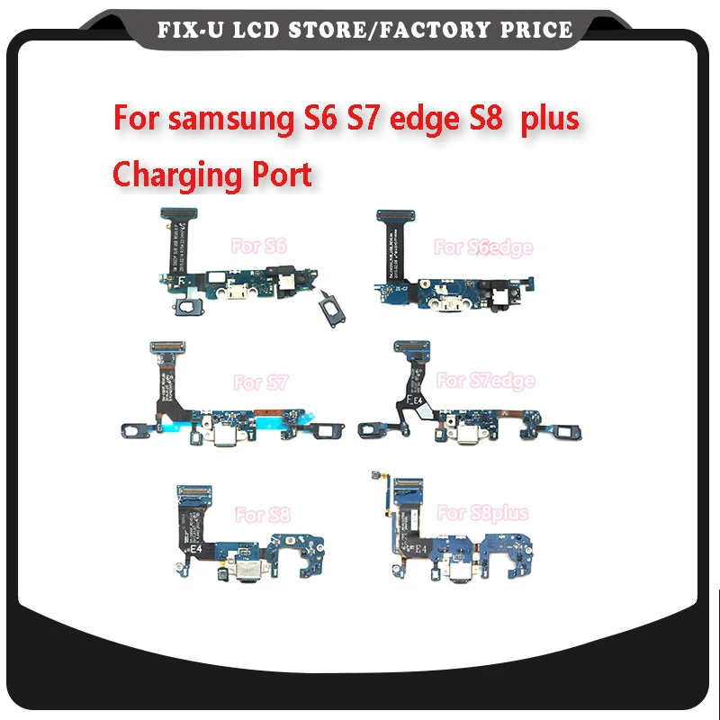 OEM зарядный порт гибкий кабель для Sams ** g S6 S7 edge S8 plus G920F G925F G930F G935F G950F G955F|Экраны