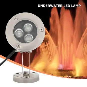 

Underwater LED Fountain Light IP65 Waterproof Swimming Pool Pond Lamp Warm White Good Transmittance and Rich Color
