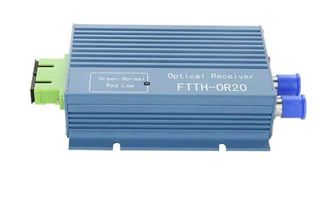 Fiber Optical Receiver FTTH Receiver AGC Micro SC APC Duplex Connector with 2 output port WDM 2