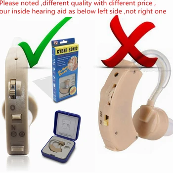 Audífono S-135 BTE análogo normal máquina de gancho de oreja, puede mejorar el sonido de la sordera o los ancianos, usar la batería
