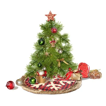 

Plaid Snowflake Christmas Tree Skirt Tree Mat for Holiday Party Home Decorations TUE88