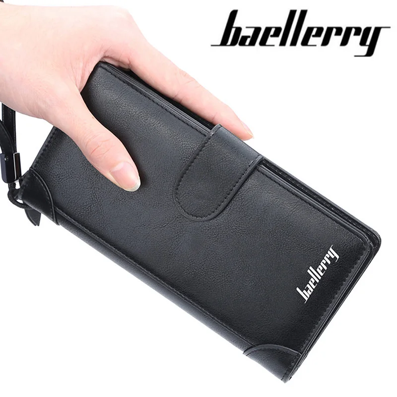 Мужские кошельки baellerry Кожаный многофункциональный кошелек мужской