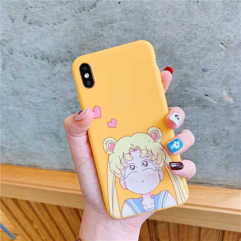 Милые Чехлы Сейлор Мун для iphone 11 Pro max, чехол для телефона iphone XS Max XR X 6S 7 8 plus, задняя крышка, мягкий силиконовый чехол с рисунком - Цвет: Styel 2
