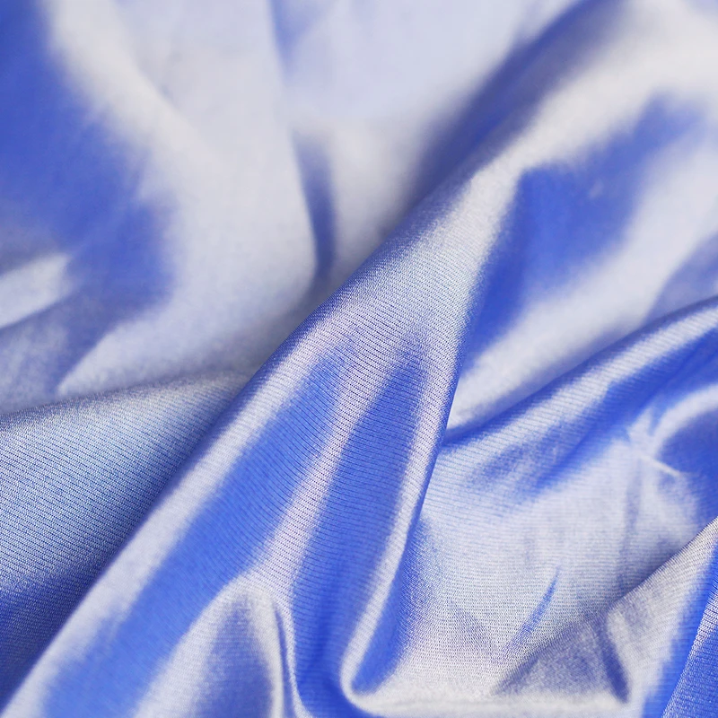 Pearlsilk 14momme High Gloss смешивания Шелковый полиэстровый Галстук ткани материалы для одежды летнее платье Швейные Ткань на заказ