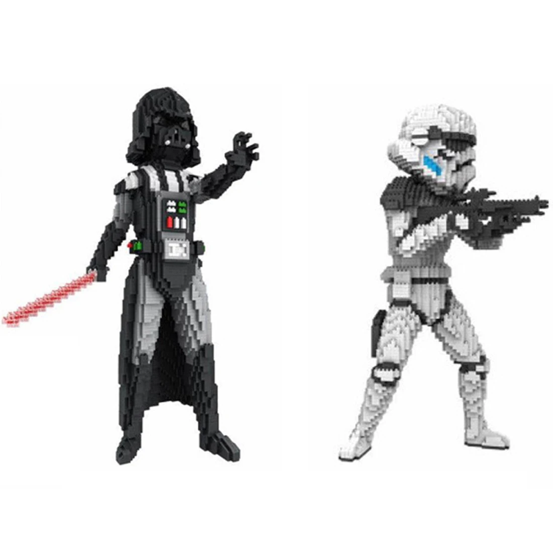 

hot LegoINGlys Star Wars Imperial Darth Vader army Stormtrooper figures weapons model mini micro diamond blocks nano bricks toys