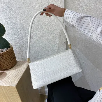

2020 Retro Alligator Pattern Women Messenger Bag PU Leather Shoulder Bags Street Casual Solid Zipper Crossbody Bags