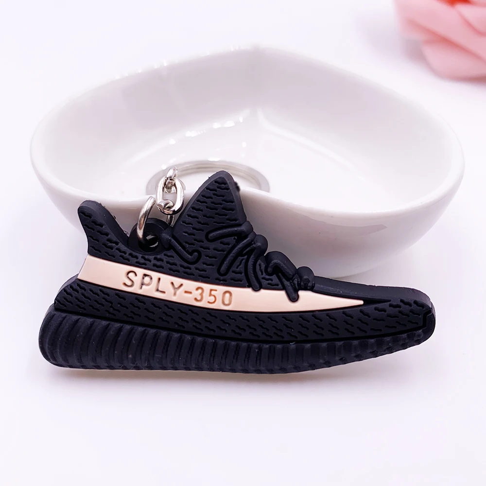 Мини Силиконовый SPLY-350 V2 брелок в форме обуви Off White Женщины Мужчины Дети брелок подарок Porte Clef брелок-кроссовок для ключей