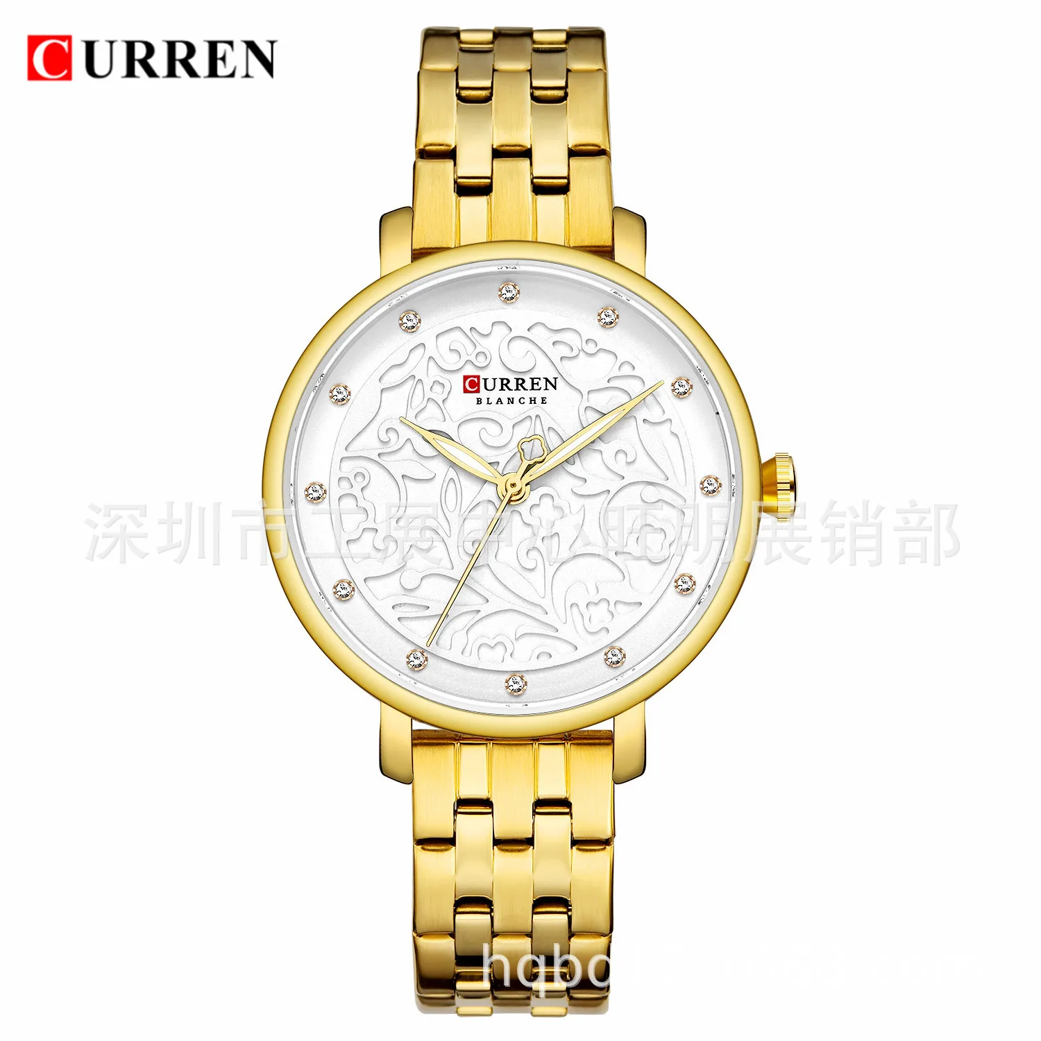 

Curren/Karui En 9046 Women's Small Dial Waterproof Watch Simple Steel Belt Fashion Watch-