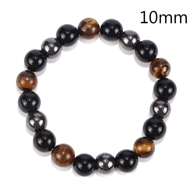 Obsidian Magnet Tiger Eye Beaded Bracelets Blood Circulation Slimming Bracelet Healthy Weight Loss Jewelry Women Men