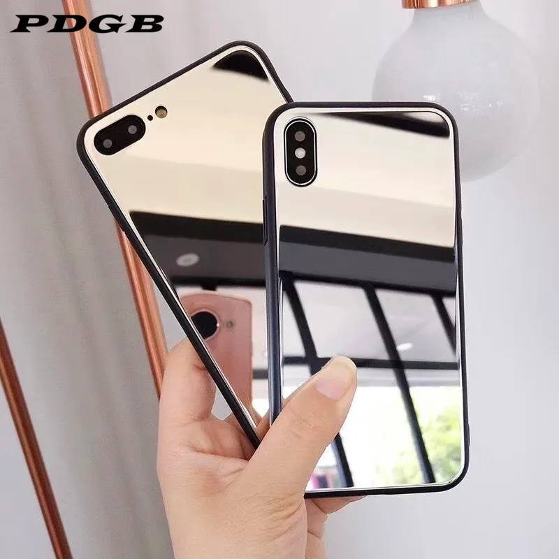 PDGB чехол с покрытием для Xiaomi Redmi 8A 6A 7A 8 7 6 Pro Note роскошный акриловый зеркальный из
