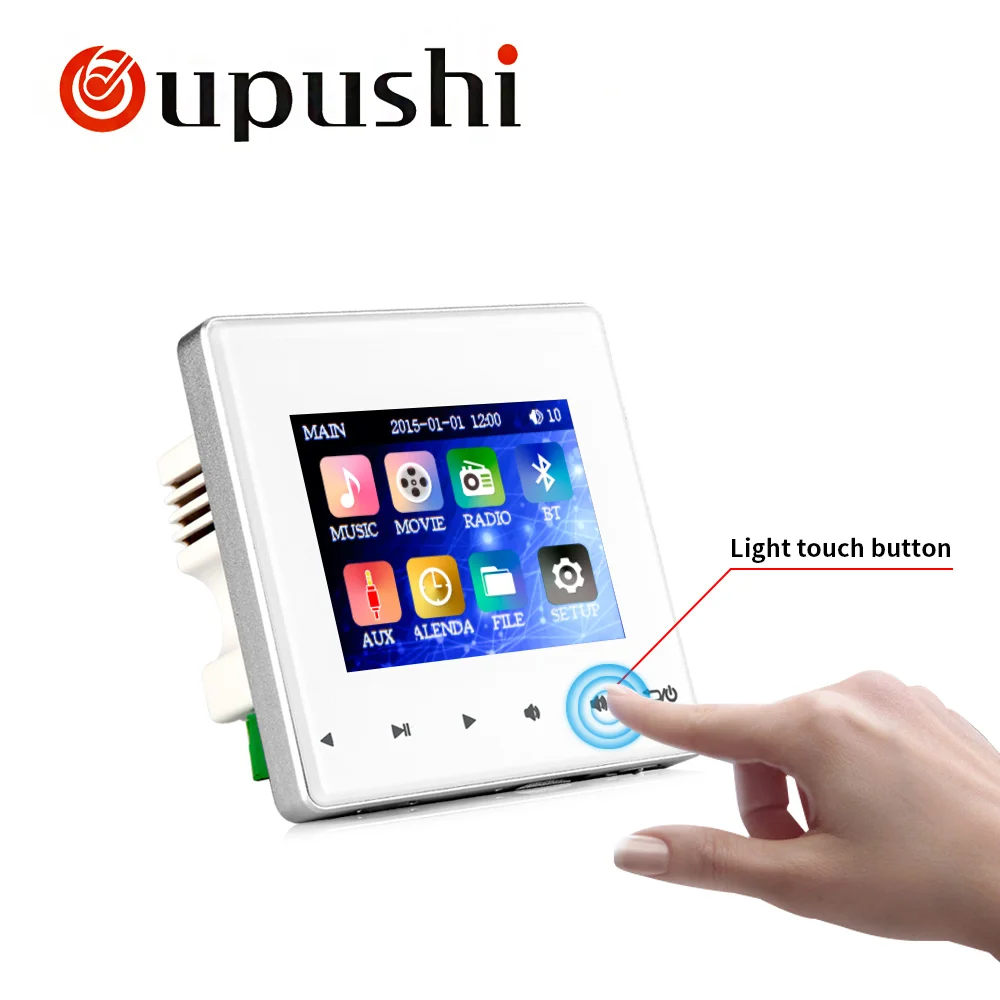 OUPUSHI B3 колонки для ванной комнаты стерео настенный аудио усилитель с пультом дистанционного управления для умного дома стерео умный дом