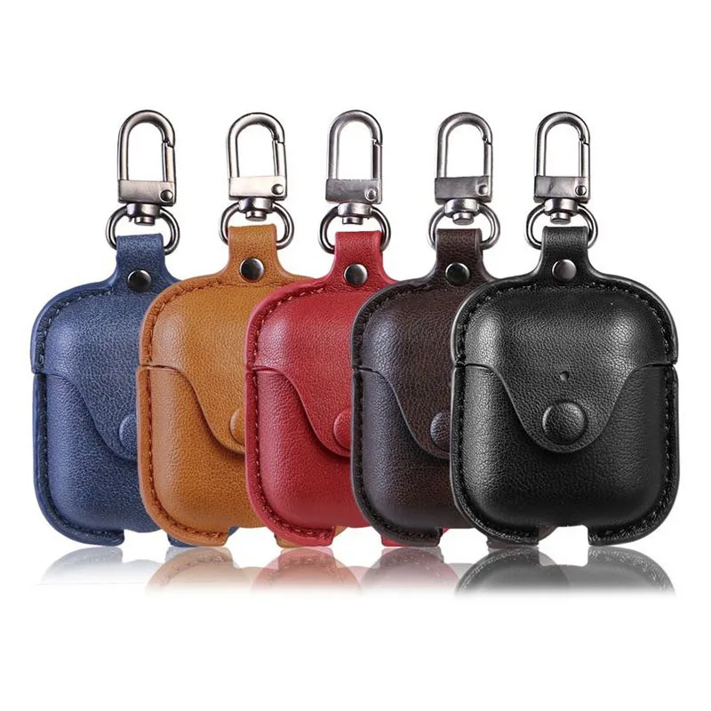 

For Orginal AirPods Case Leather Case Bluetooth Wireless Earphone Protective Cover 1:1 Accessories For Apple Airpod Charging Box