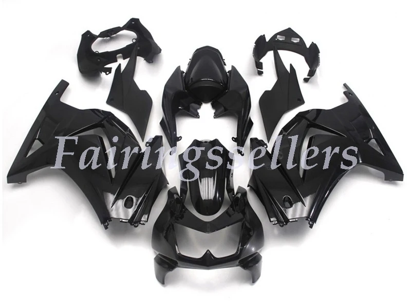 

Injection Mold Motorcycle New ABS Fairings kit Fit For kawasaki Ninja 250R EX250 2008 2009 2010 2011 2012 2013 Gloss Black Plain
