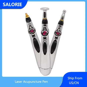 

5pcs Electronic Point Massage Pen Laser Therapy Energy Pen Relief Pain for Body Face Electric TENS Acupuncture Pen without Box