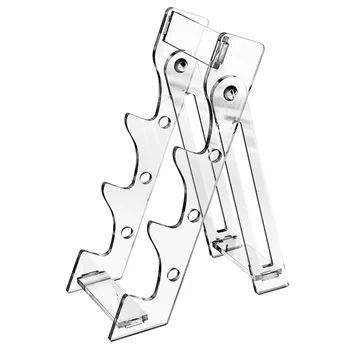 

Horizontal Anti Slip Tilted Design 3 Slot Knife Display Stand Kitchen Transparent For Pen Store Acrylic Holder Multifunctional