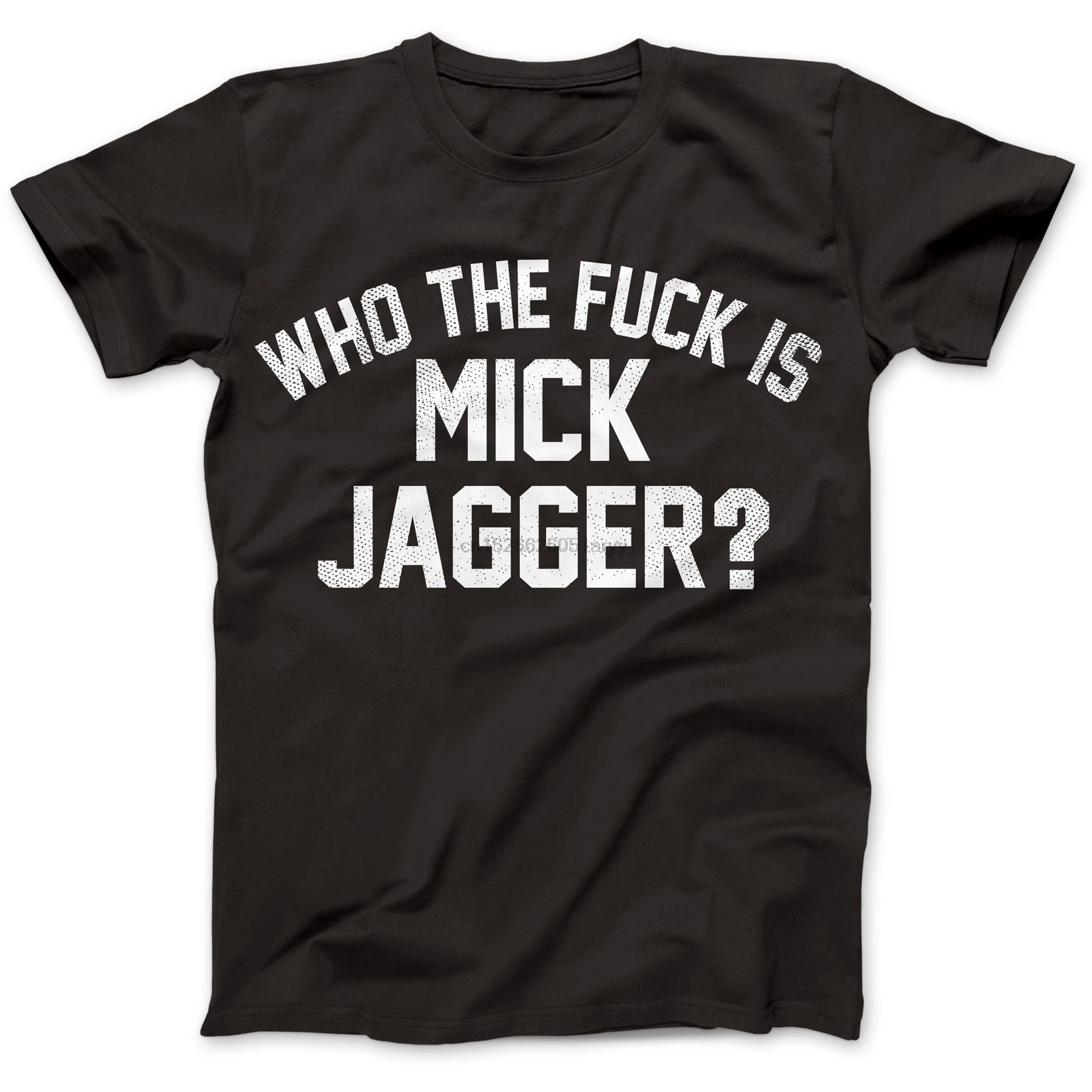 

Who The Fuk Is Mick Jagger Distressed T-Shirt 100% Cotton Keith Richards Mens T Shirt Summer O Neck Cotton Anime