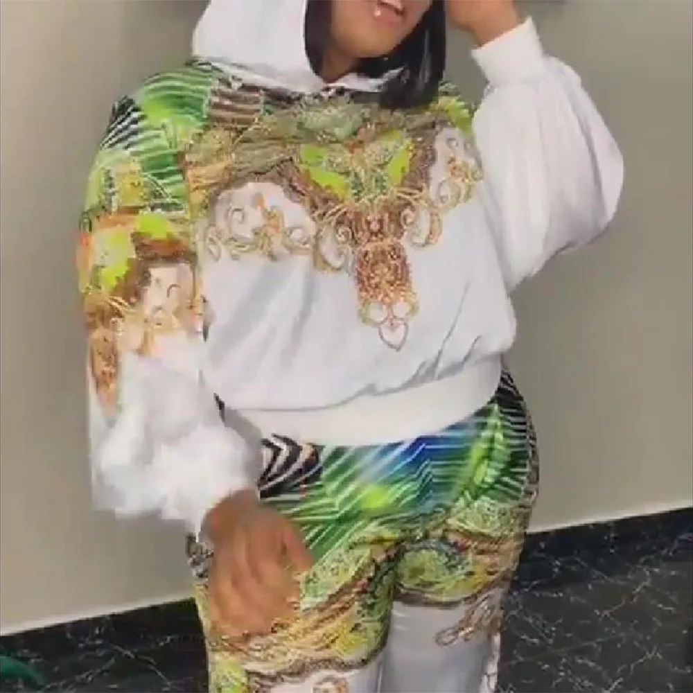 

2 Two Piece Set Women African Clothes Dashiki Fashion Africa Suit Top And Pants Super Elastic Party Suits Lady Africa Clothing