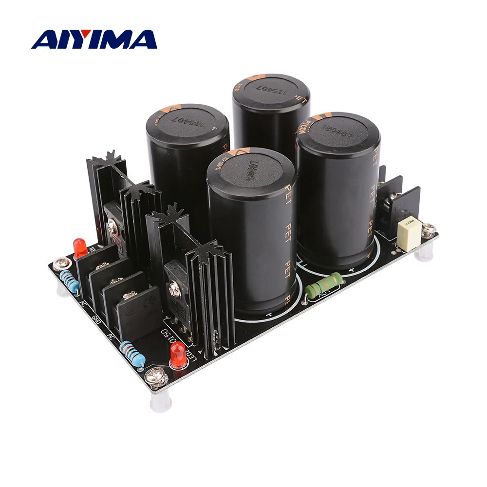 

AIYIMA AUDIO 63V 10000UF Rectifier Filter Power Supply Board 120A DIY Amplifier Rectification Filter Dual 42V For Home Theater