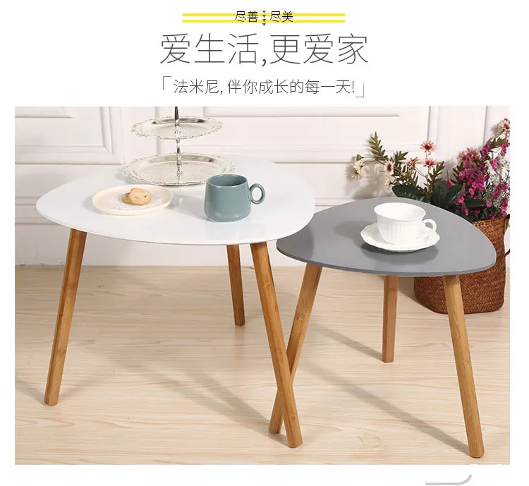 Нордический маленький чайный столик, простой и современный столик, простой и креативный треугольный столик для спальни