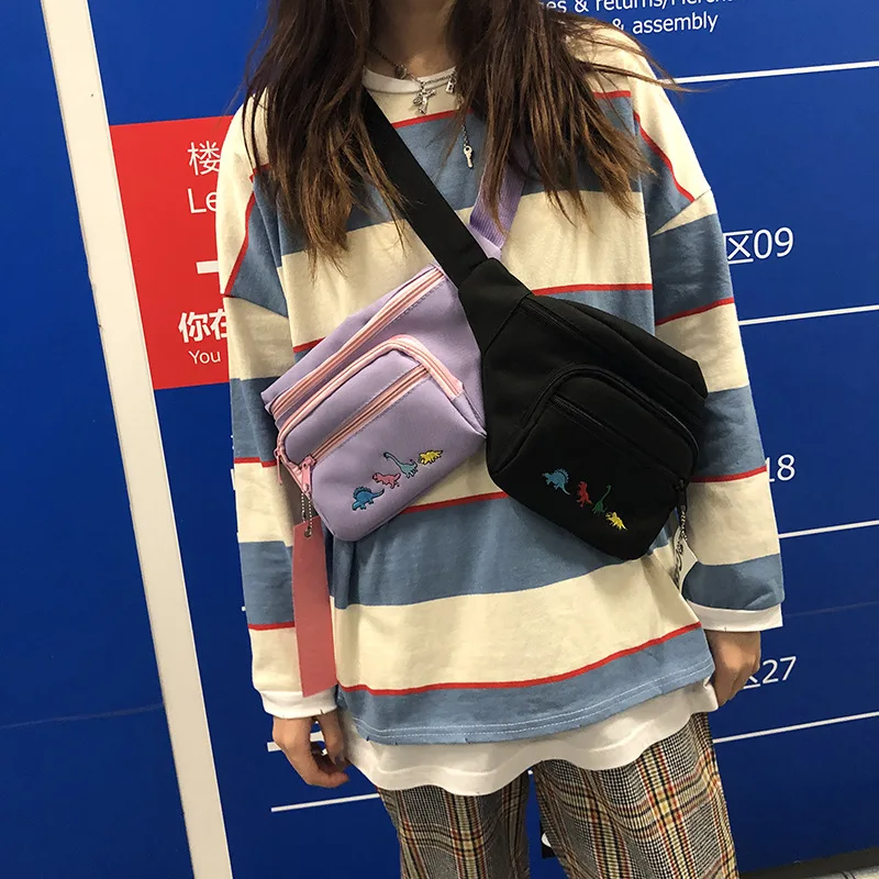 Мода Harajuku Джуд сумка Мода женские нагрудная сумка в стиле casual с вышивкой через плечо сумка Tide брендовая одежда в стиле «хип-хоп», модная