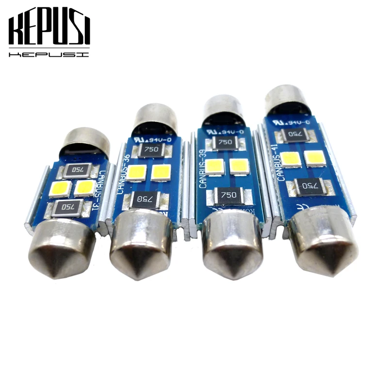

2pcs Car led C5W C10W LED 31/36/39/41mm CANBUS Car Festoon Light Auto Interior License Plate Dome Lamp Reading Bulb White 12V