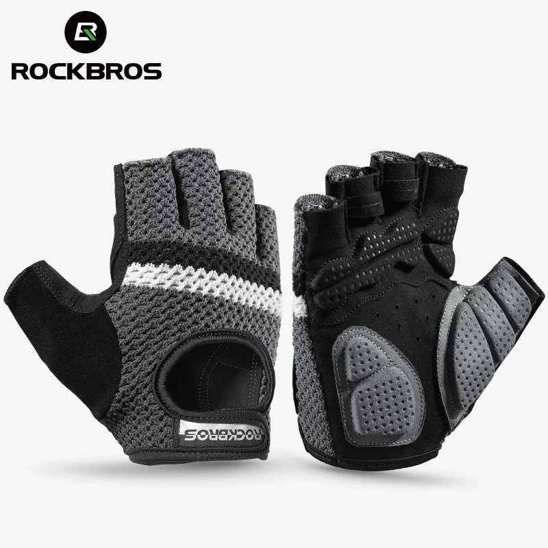 Дышащие Перчатки для фитнеса ROCKBROS силиконовые перчатки с отверстиями ладони