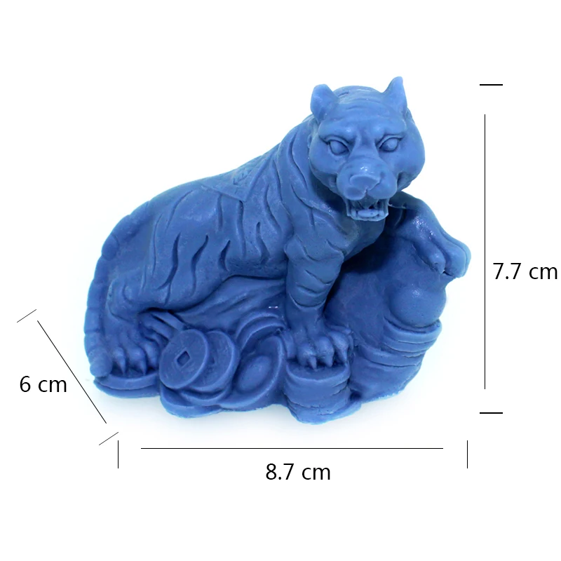 Силиконовая форма для мыла в виде тигра|craft molds|shape siliconeclay mold |