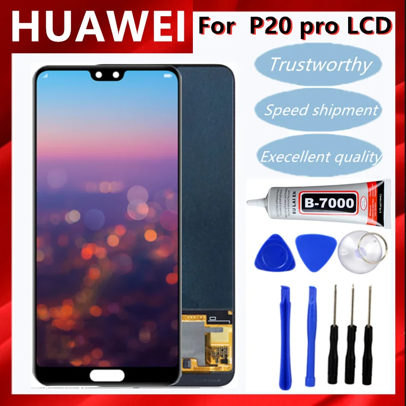 ЖК-дисплей 6 1 ''P20Pro для Huawei P20 Pro сенсорный экран с цифровым преобразователем и