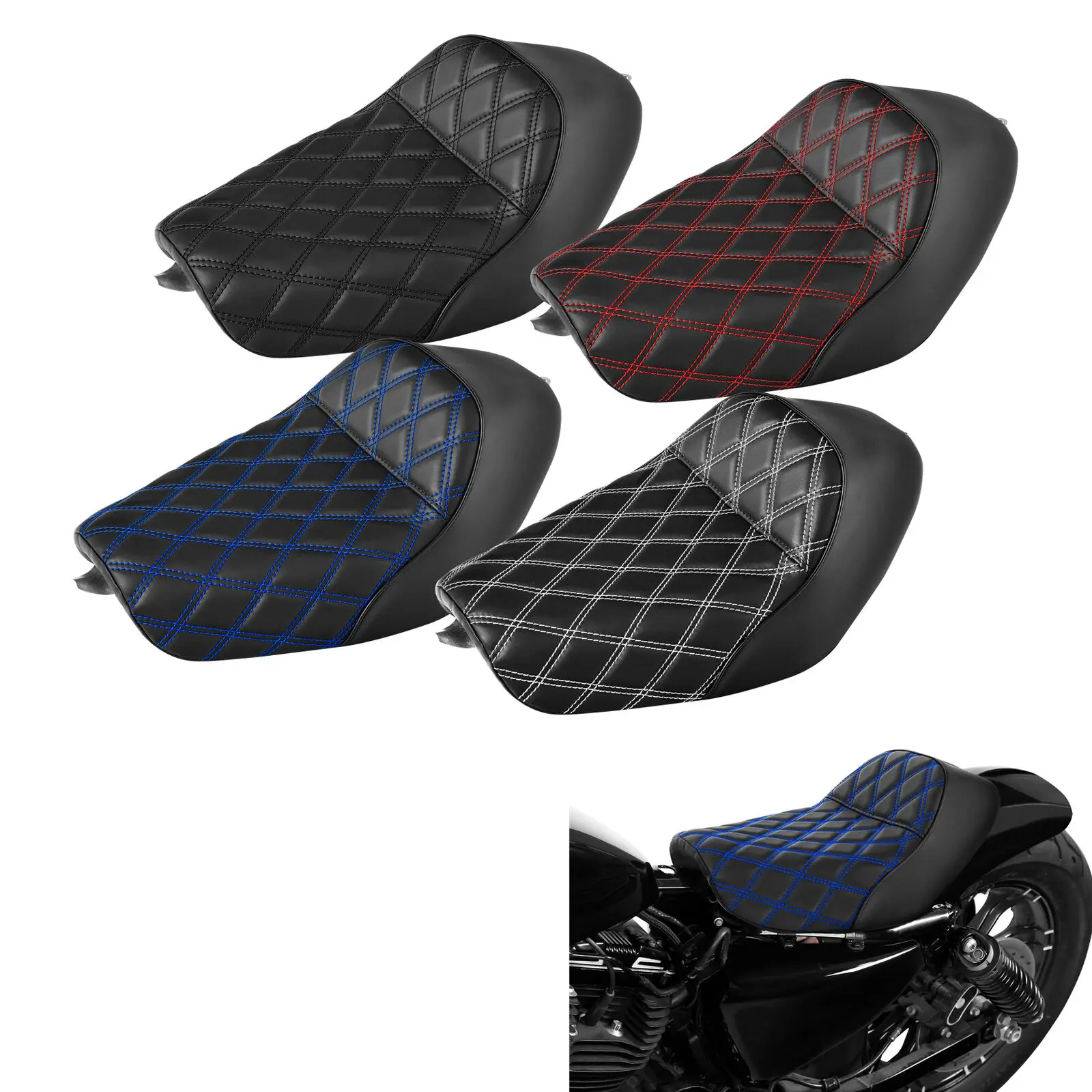 Сиденье мотоциклетное Соло для Harley Sportster XL 883 1200 48 72 ROADSTER LOW SPECIAL 2010-2021 2020 переднее