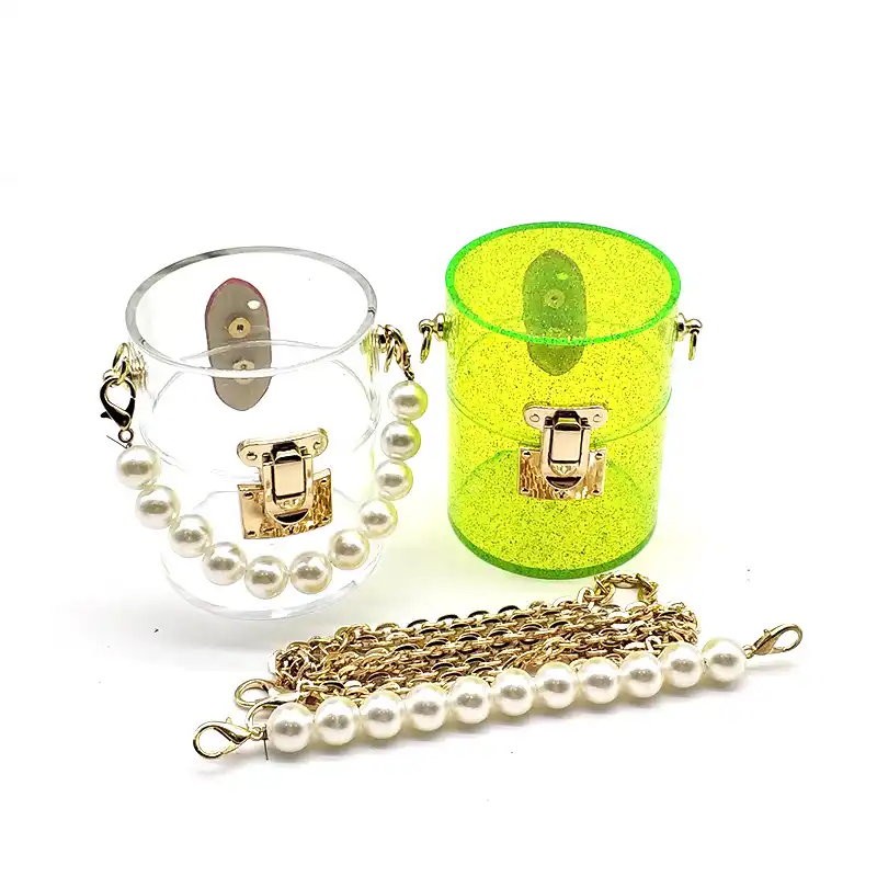 clear hard plastic purse