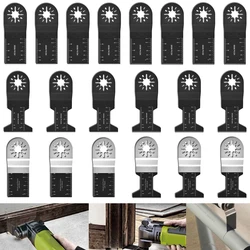 Lâminas de serra multifunção de precisão, 20 peças, bi metal, multiferramenta de oscilação, lâminas de serra para renovador, potência, corte de madeira, brocas