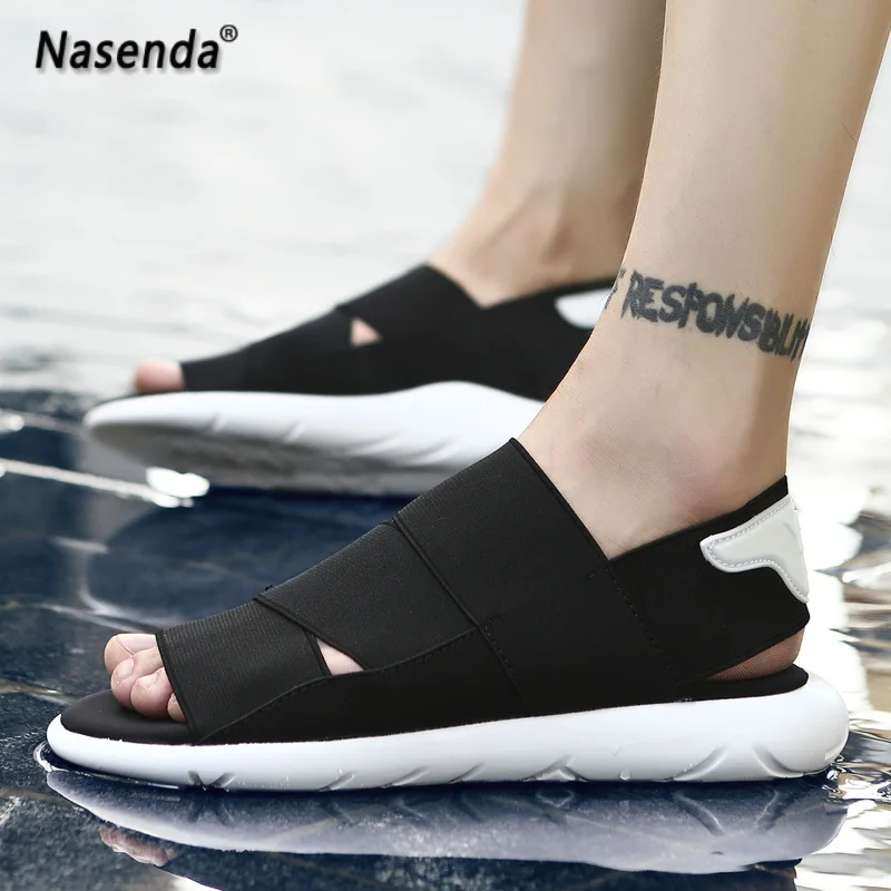 

Hot Sale Men Sandals Beach Slippers Flats Casual Walking Shoes Outdoor Male Slippers Leisure Home Footwear for Man Popular Shoes