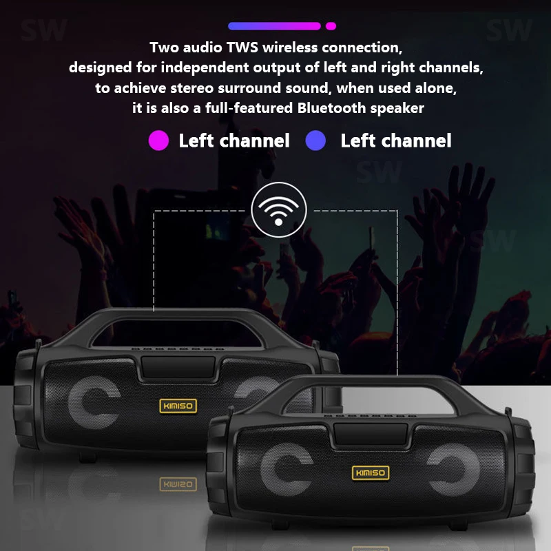 Column Music Center Portable Speaker Wireless Bluetooth Speaker 4D stereo Soundbar Outdoor Sports Waterproof System caixa de som Column Music Center Portable Speaker Wireless Bluetooth Speaker 4D stereo Soundbar Outdoor Sports Waterproof System caixa de som