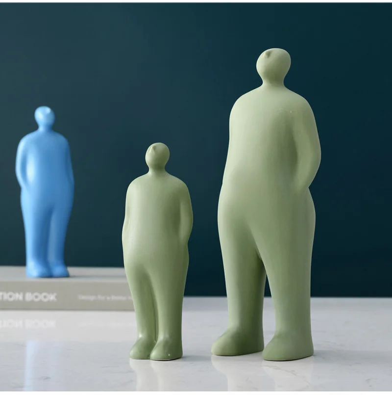 Description Picture 5 of itemEuropean Modern Abstract Father&Son Art Ornaments Home Decoration Ceramic Sculpture Creative Figure Statues Office Decorations