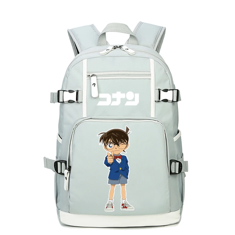 Detective Conan женский розовый Рюкзак Kawaii Bookbag унисекс дорожная сумка детские школьные сумки для подростков рюкзак для девочек с отделением для ноутбука