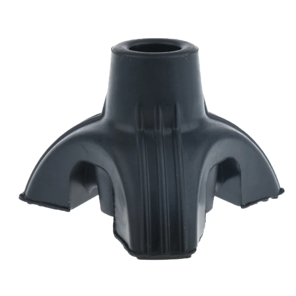 Self Standing Non-Skid Resistant Tripod Rubber Replacement Tip Support Base for Cane Walking Stick Crutch 5/8 inch 3/4 inch