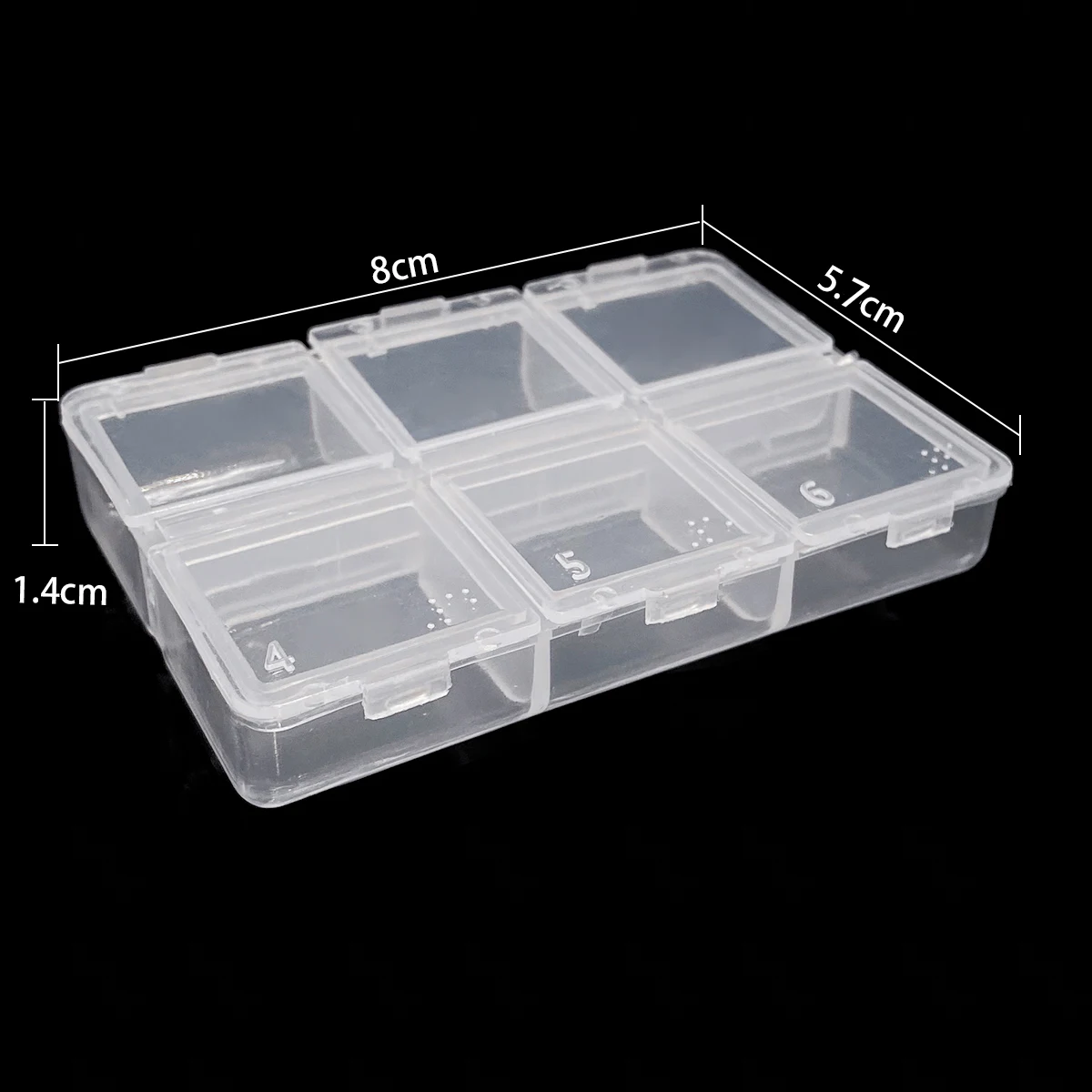 Description Picture 4 of item1Pc 6/8/10 Grid Plastic Pill Medicine Box Holder Storage Organizer Container Case Portable Waterproof Small Medicine Packing 040
